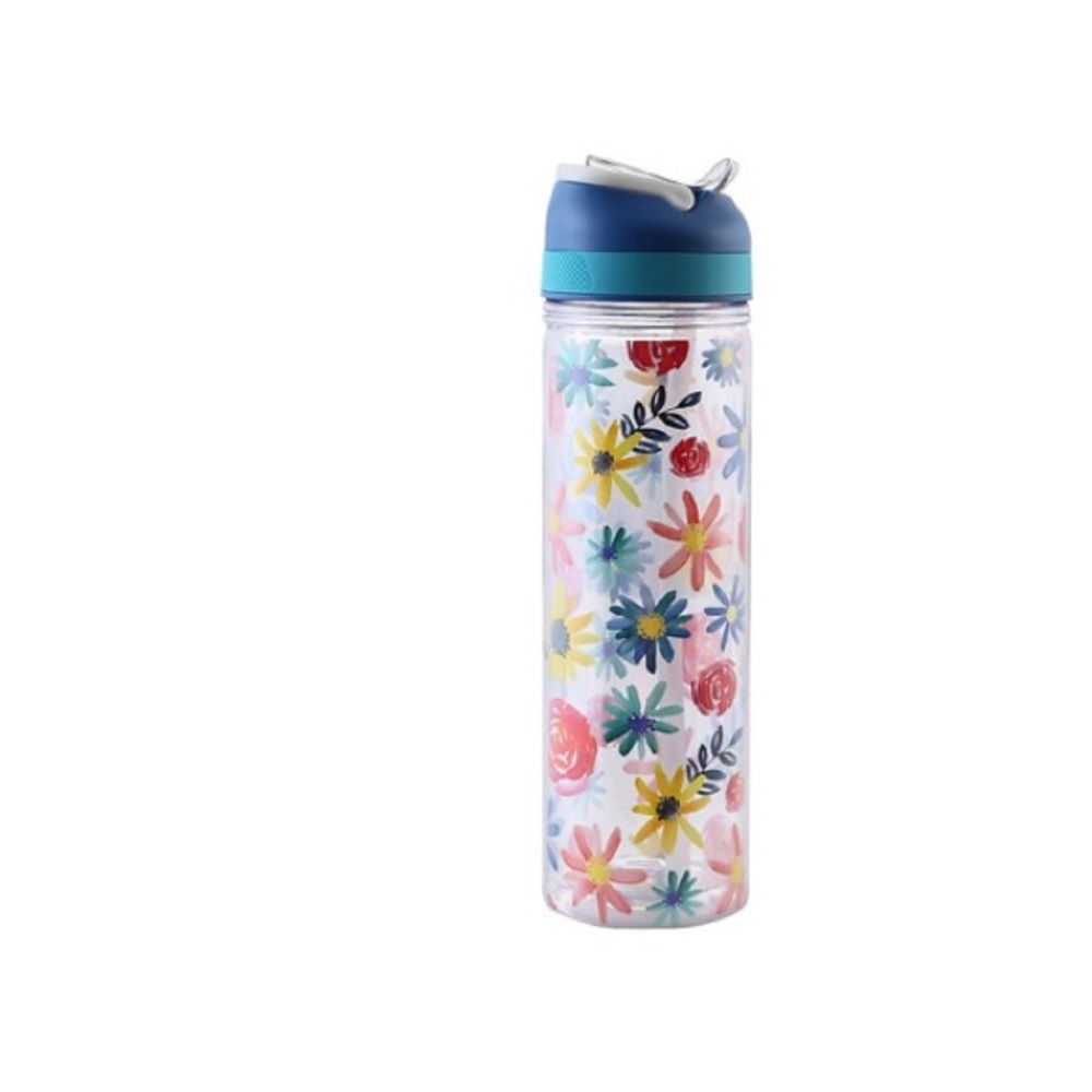 Water bottle,capacity 23 Fl OZ.Wash before use. Handwash only.Not microwave safe